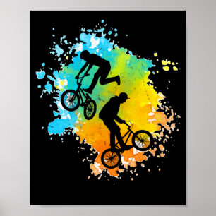 Poster Bicicleta BMX Colorida