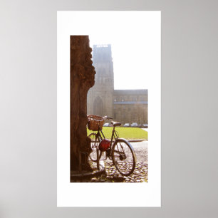 Poster Bicicleta & catedral de Durhm