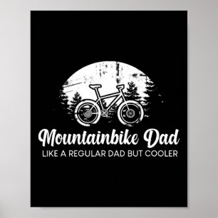 Poster Bicicleta Ciclista Engraçado Mtb Bicicleta de Mont