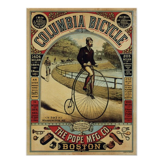 Póster Bicicleta Columbia (Frente)