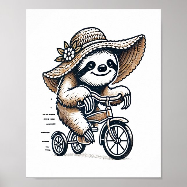 Poster Bicicleta de Corrida (Frente)