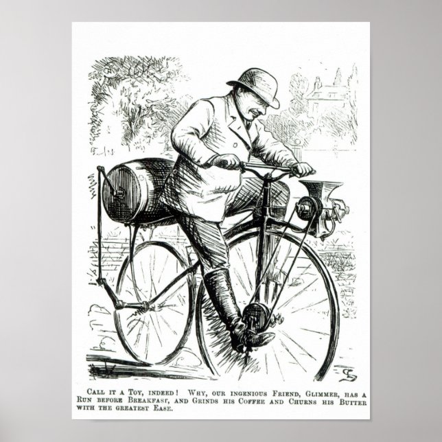 Póster Bicicleta de fazer dos primórdios do Bicicleto (Frente)