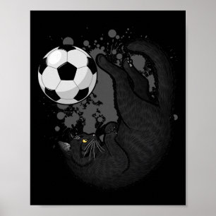 Poster Bicicleta de Gato Preto - Fãs de Futebol Mulheres