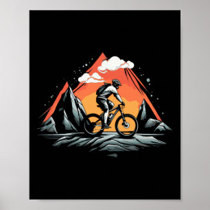 Poster Bicicleta de Montanha Bicicleta Mtb Ciclismo Cicli