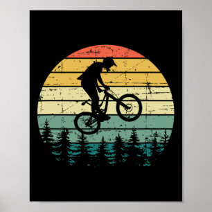 Poster Bicicleta de Montanha - Ciclismo de Trilha Vintage