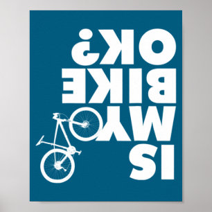 Poster Bicicleta de Montanha Divertida
