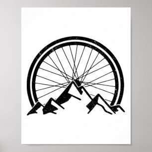 Poster Bicicleta de Montanha Mtb Ciclismo Downhill Ciclis
