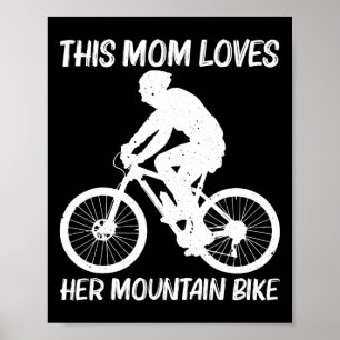 Poster Bicicleta de Montanha Para Mãe Mtb Ciclismo de Mon