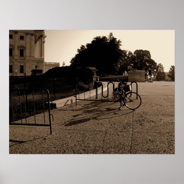 Póster Bicicleta em Washington (Frente)