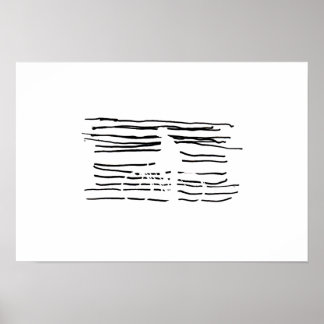 Póster Bicicleta feita por linhas