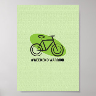 Poster Bicicleta Guerreiro de Fim de Semana - Ciclismo Mi
