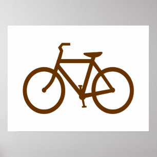 Póster Bicicleta Marrom