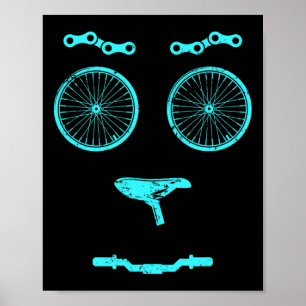 Poster Bicicleta Presente de Ciclismo de Montanha Ciclist