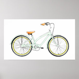 Poster bicicleta retro