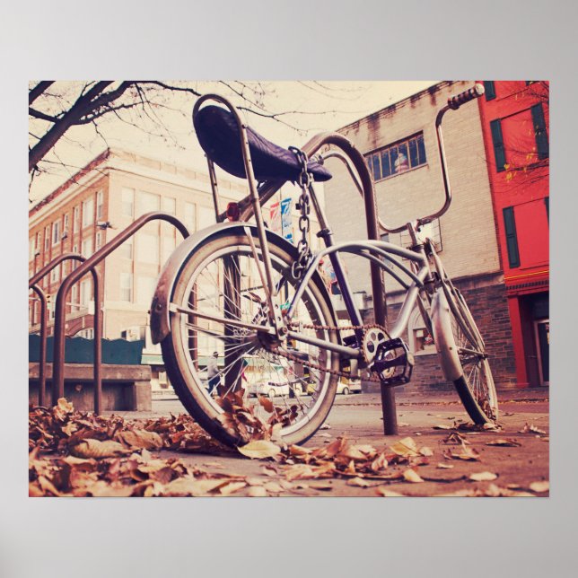 Póster bicicleta retrô (Frente)