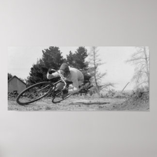 Póster bicicleta veloz.