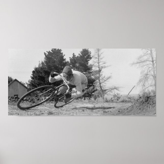 Póster bicicleta veloz. (Frente)