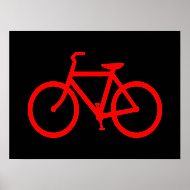Poster Bicicleta Vermelha (Frente)