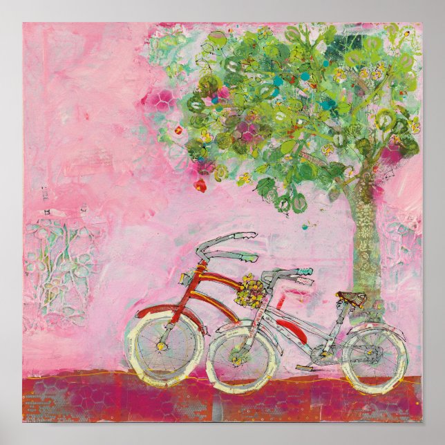 Poster Bicicletas Rosa (Frente)