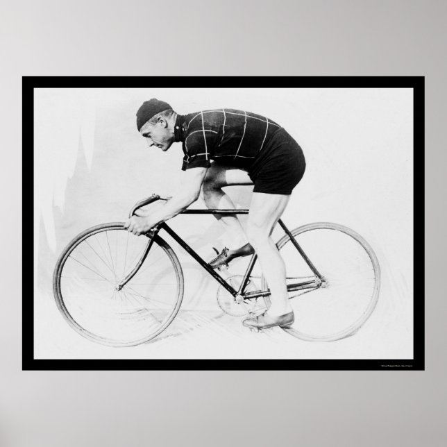 Póster Bicycle Racer, Norman Anderson 1914 (Frente)