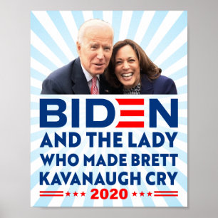 Poster biden e a dama que fez o Brett Kavanaugh chorar