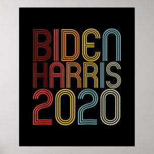 Poster Biden Harris 2020 Retro Vintage Graphic Raglan
