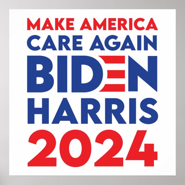 Poster Biden / Harris - 2024 - Torne a América mais atent (Frente)