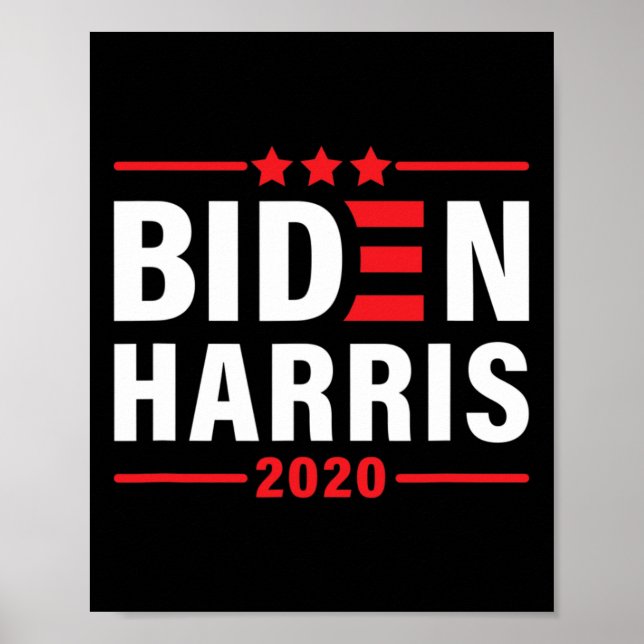 Poster Biden Kamala Harris 2020 Eleição Democrata Liberal (Frente)