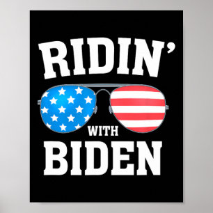 Poster Biden Kamala Harris 2024 - Ridin' With - Liberal