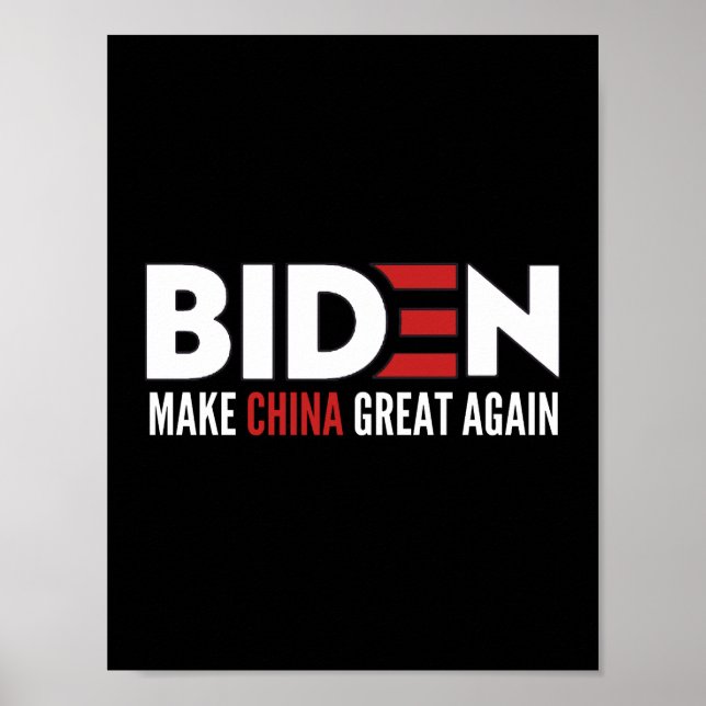 Poster biden Torne o Excelente da China novamente (Frente)
