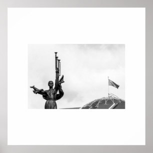 Poster Bielorrússia Б е л р у а с ь М і н Minsk с к М и н