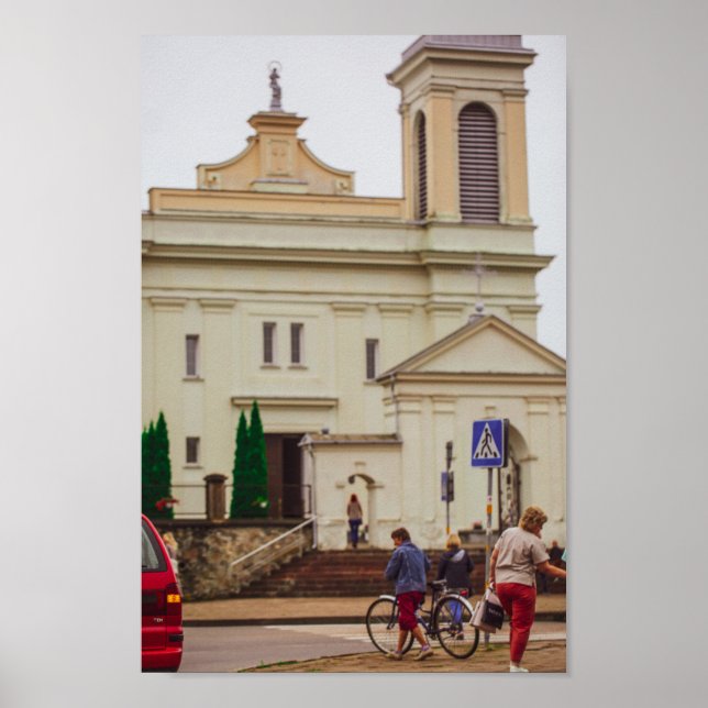 Poster Bielorrússia Volkovysk Vawkavysk Arquitetura (Frente)