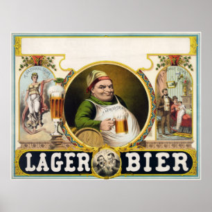 Póster Bier da cerveja pilsen