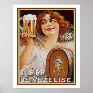 Poster Biere 1920 de Vezelise Anúncio 16x20