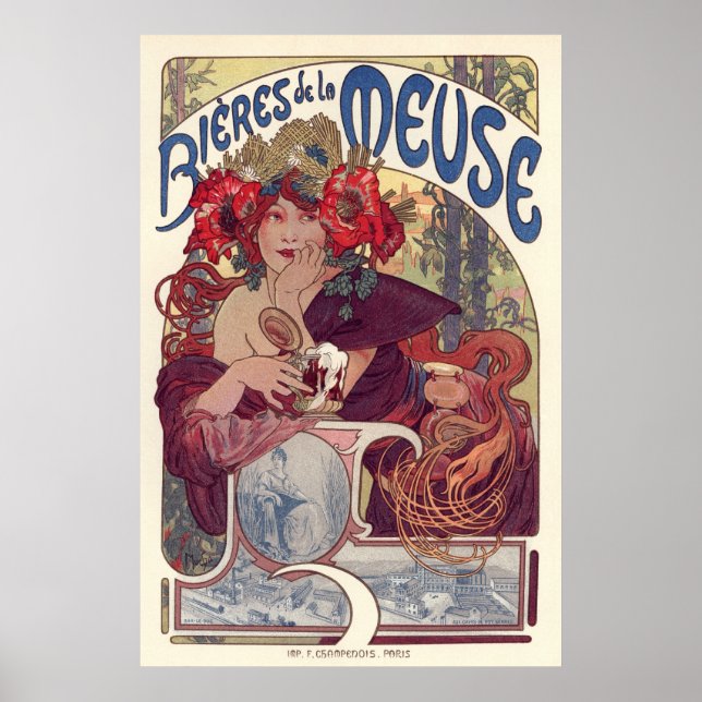 Póster Bieres de la Meuse (Frente)