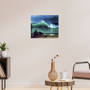 Poster Bierstadt - Emerald Sea, pintura de arte,