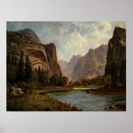 Poster Bierstadt Gates of Yosemite Painting