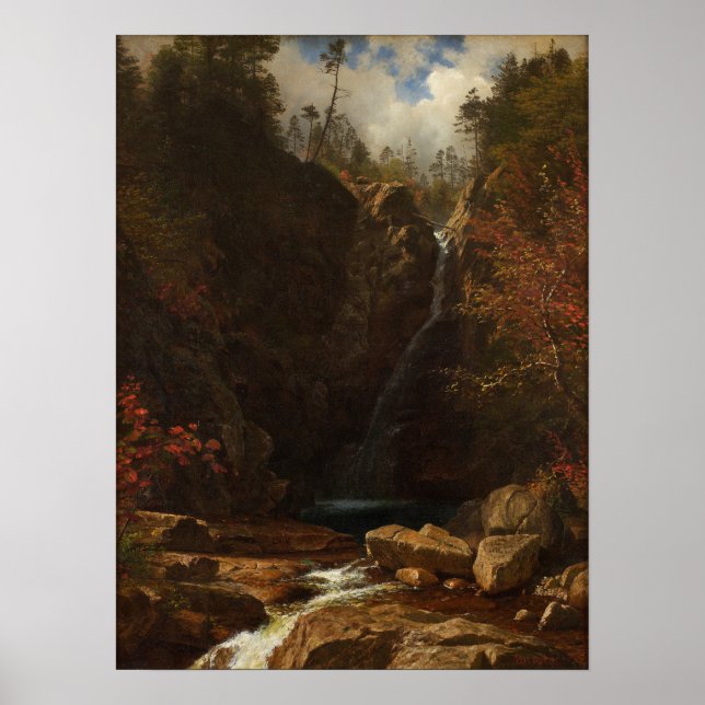 Poster Bierstadt - Glen Ellis Falls (Frente)