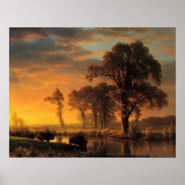 Póster Bierstadt - Kansas Ocidental (Frente)