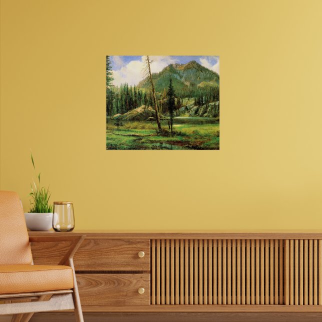 Poster Bierstadt - Montanhas Sierra Nevada, (Sala de Estar 2)