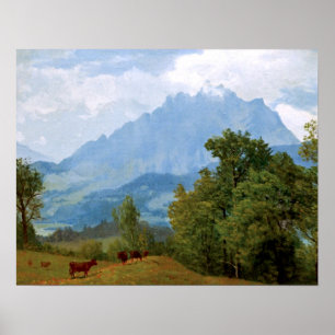 Póster Bierstadt - Monte Pilatus