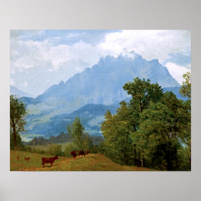 Póster Bierstadt - Monte Pilatus (Frente)