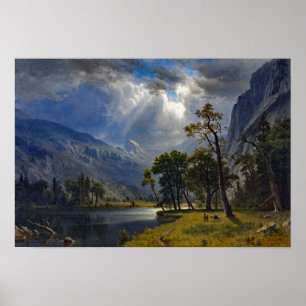 Poster Bierstadt Monte Starr King Yosemite Pintura
