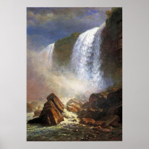 Poster Bierstadt Niagara Falls Painting