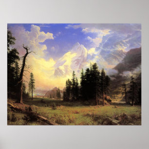 Poster Bierstadt - O Glaciar Morteratsch,