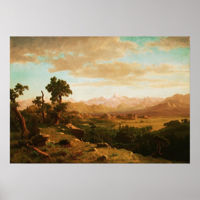 Poster Bierstadt - País do Rio Wind (Frente)