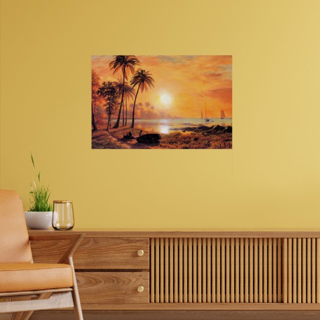 Poster Bierstadt - Paisagem Tropical (Sala de Estar 2)