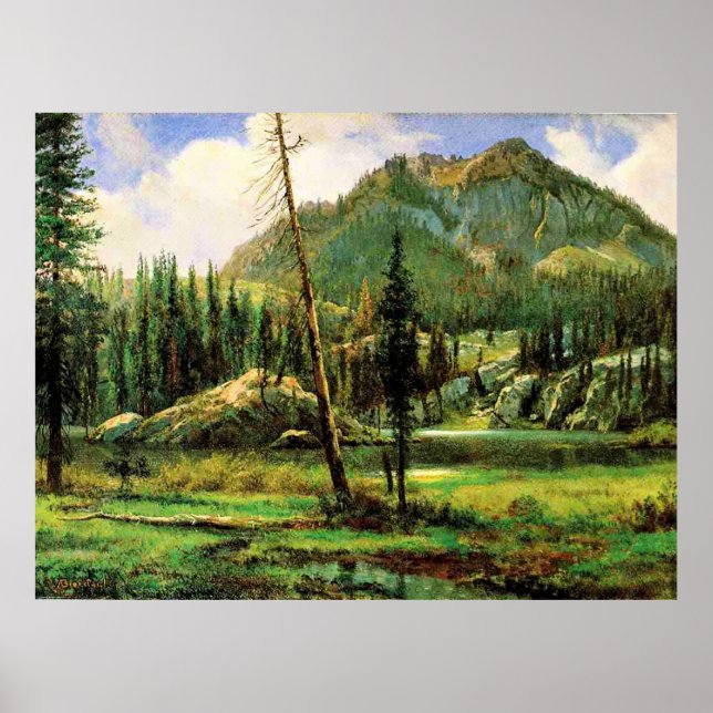 Poster Bierstadt - Serra Nevada, belas artes (Frente)