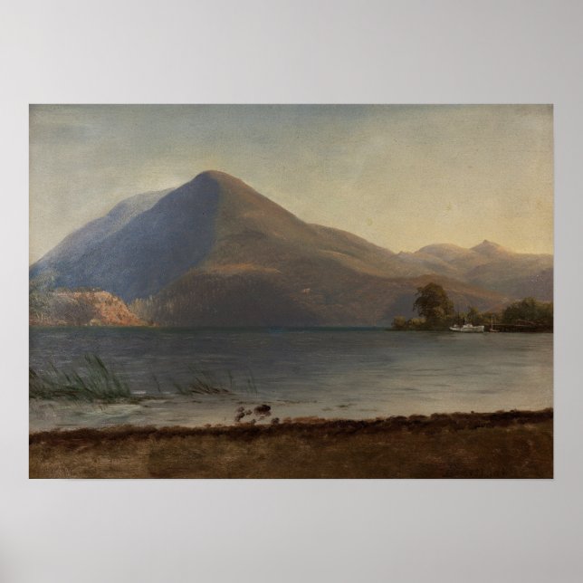 Poster Bierstadt - Sobre O Hudson (Frente)