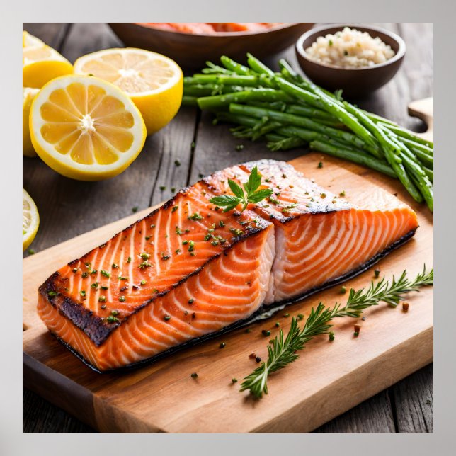 Poster Bife de salmão asfixiado (Frente)